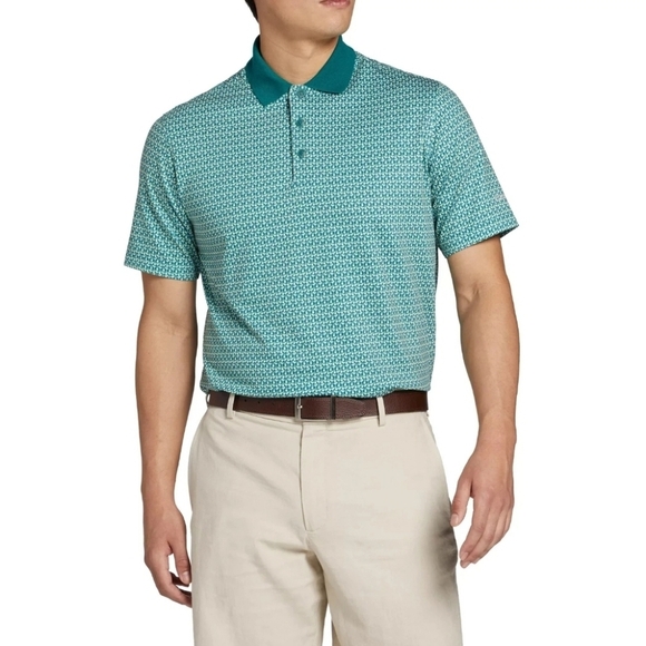 Walter Hagen Men's Clubhouse 19th Hole Polo Shirt Green Golf Mens Small New - Picture 11 of 11